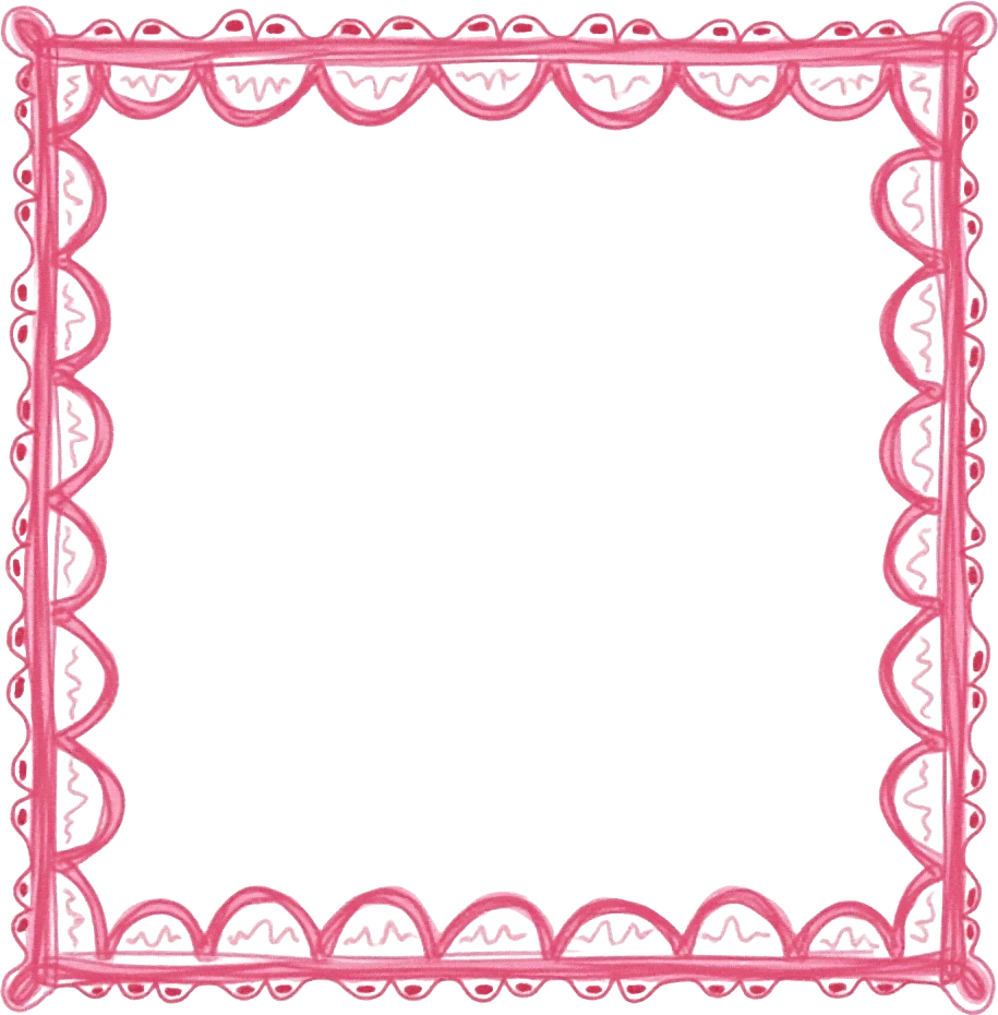 Pink Lace Frame